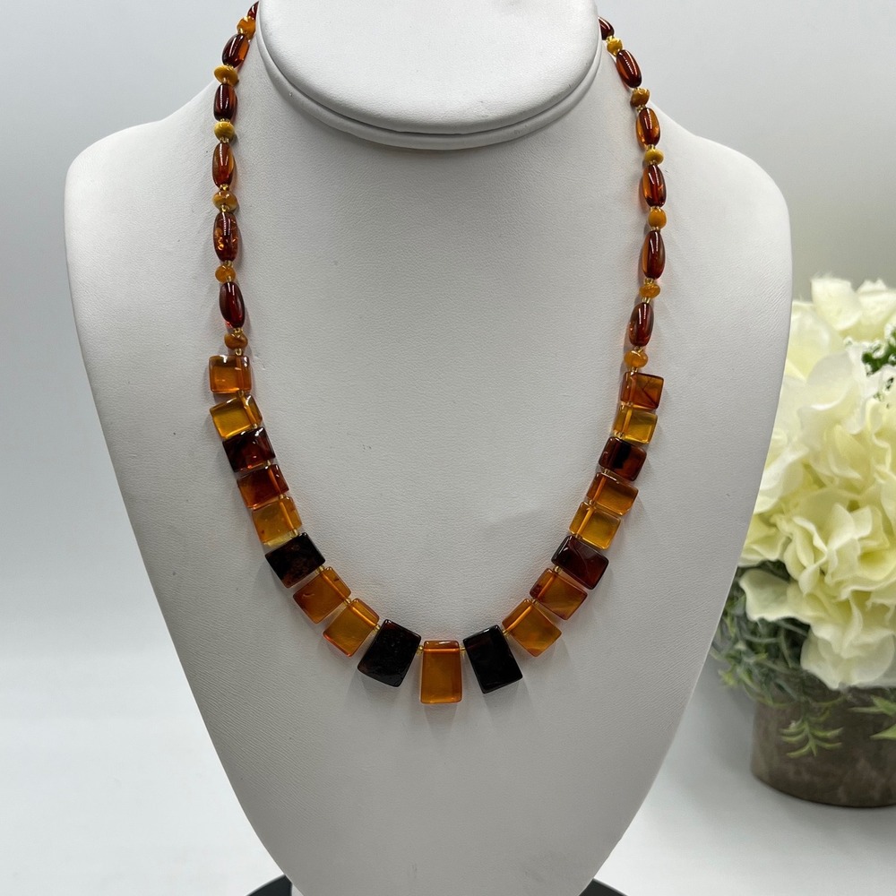 Natural Amber Sunstone Seed Wood Bead Spiritual Necklace‎ S-Hook
Artisan Jewelry